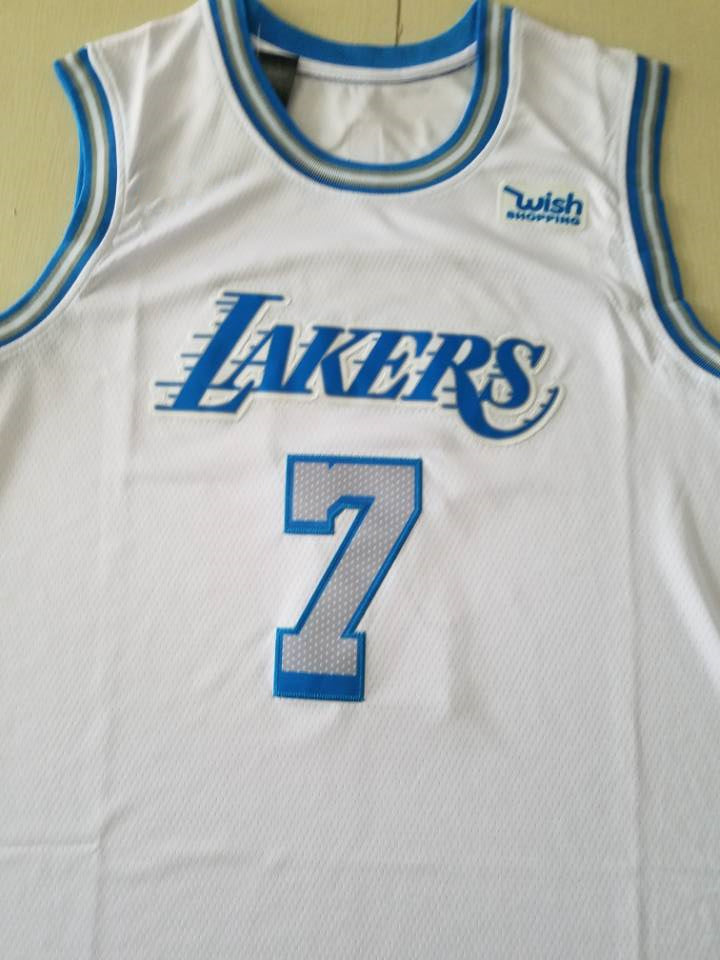 Men's Los Angeles Lakers Carmelo Anthony White Swingman Jersey - City Edition