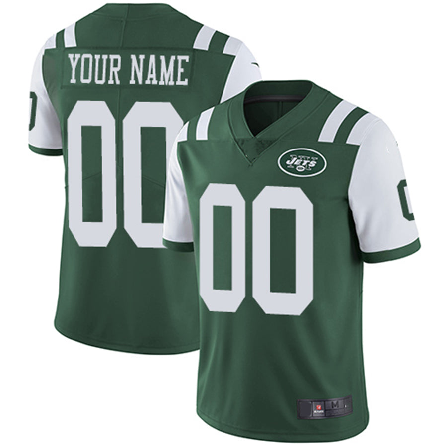 Custom New York Jets Home Green Vapor Untouchable Limited Jersey American Stitched Jersey Football Jerseys