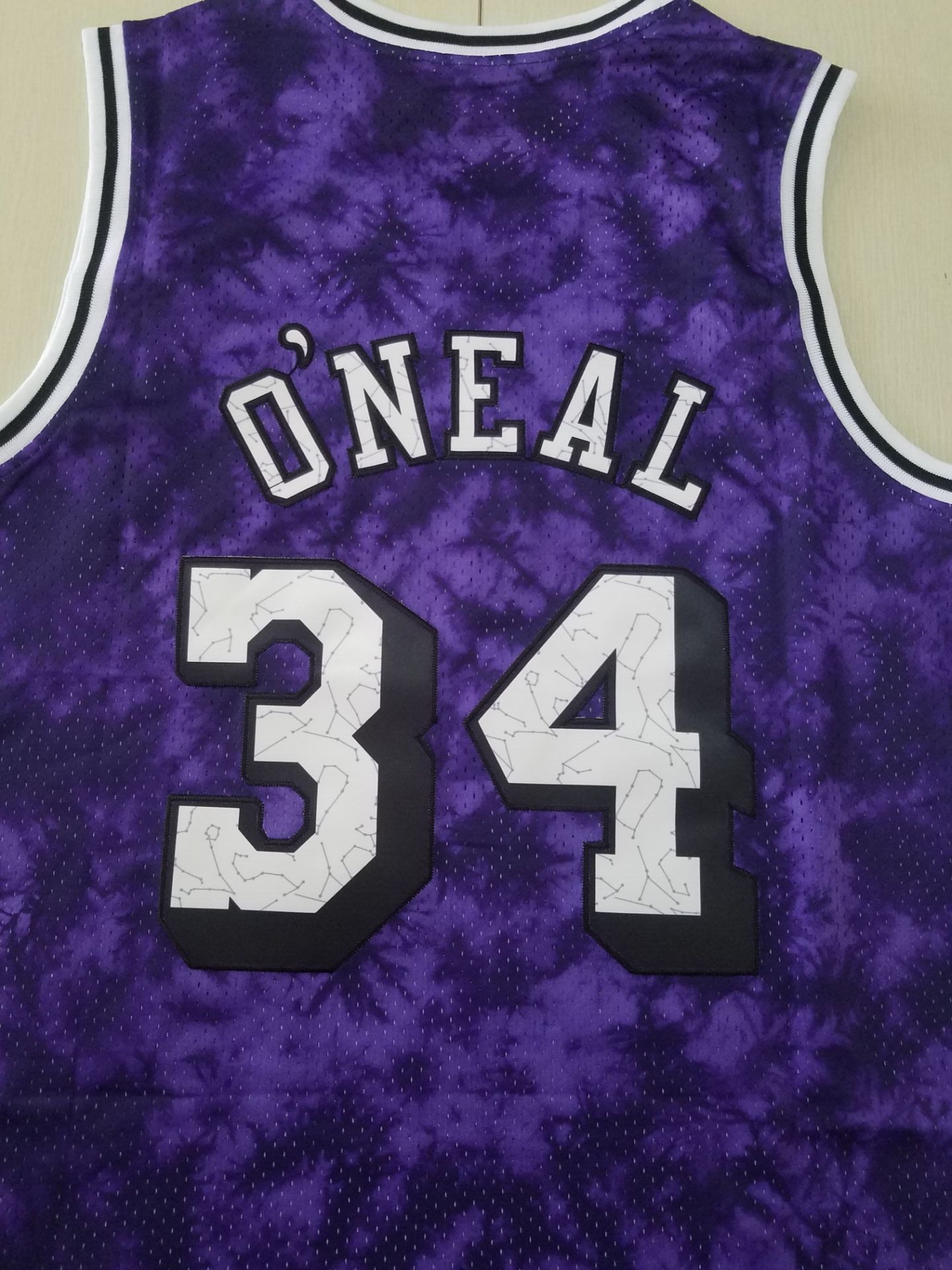 Men's Los Angeles Lakers Shaquille O'Neal #34 Purple Galaxy Swingman Jersey