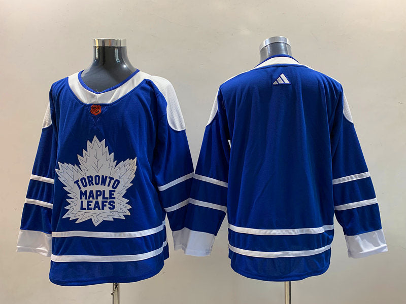 Men's Toronto Maple Leafs Blue Home Authentic Blank Jersey