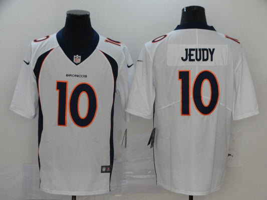 Men's Denver Broncos Jerry Jeudy #10 White Game Jersey