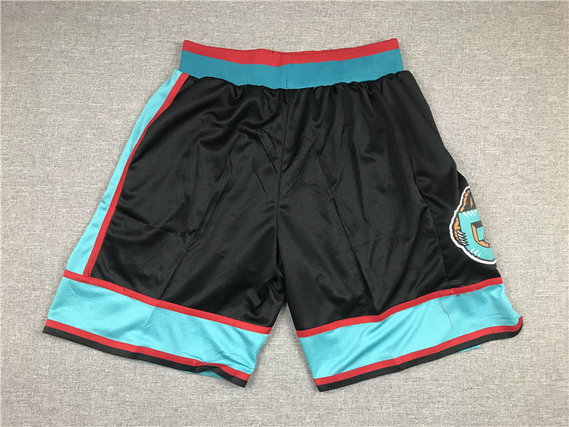 Men's Memphis Grizzlies Black/Turquoise Basketball Shorts