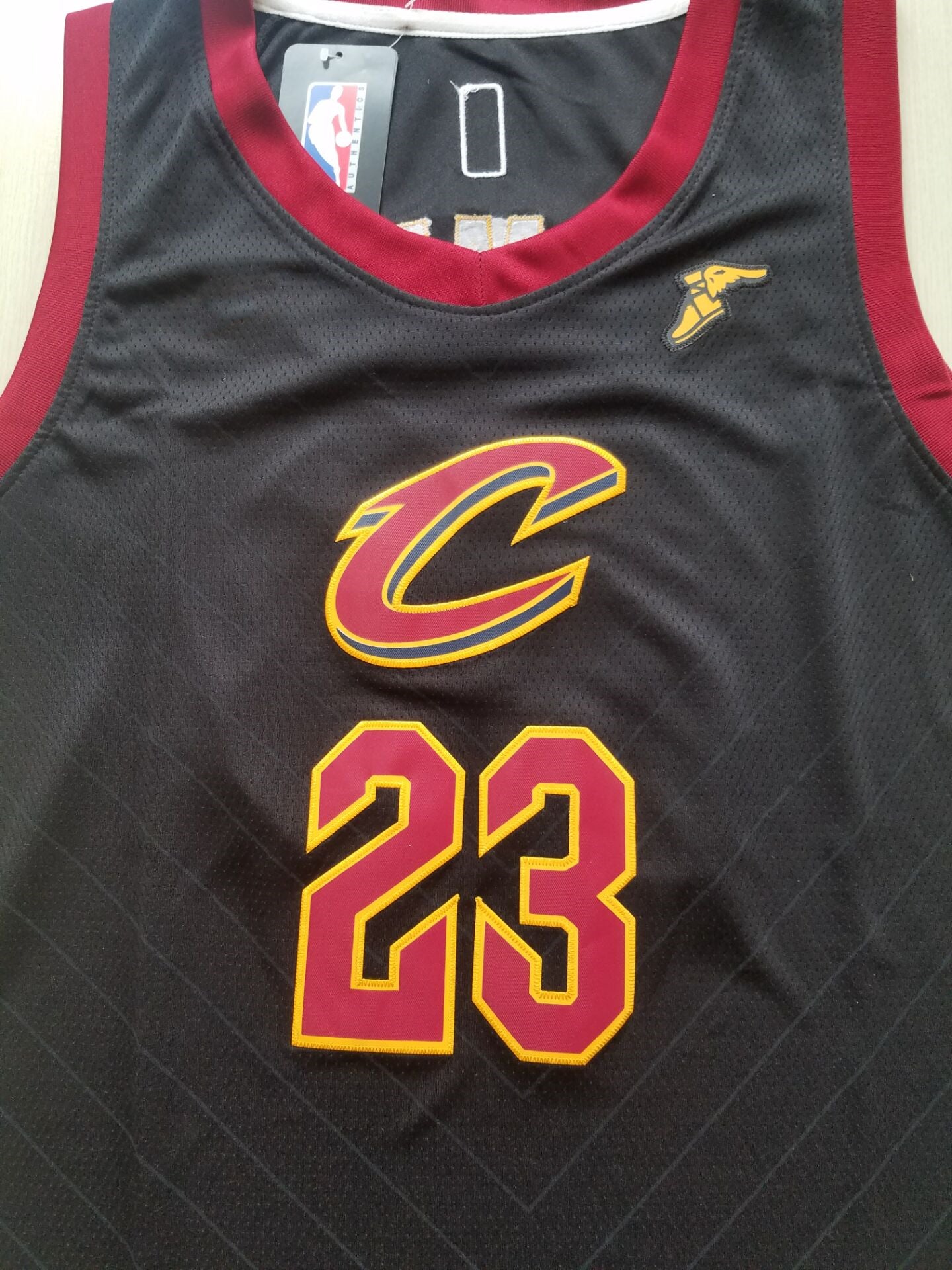 Men's Cleveland Cavaliers LeBron James #23 Black Swingman Player Jersey