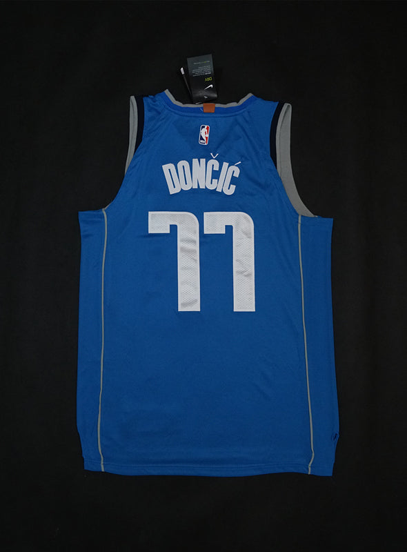 Men's Dallas Mavericks Luka Doncic #77 NBA Blue Replica Jersey