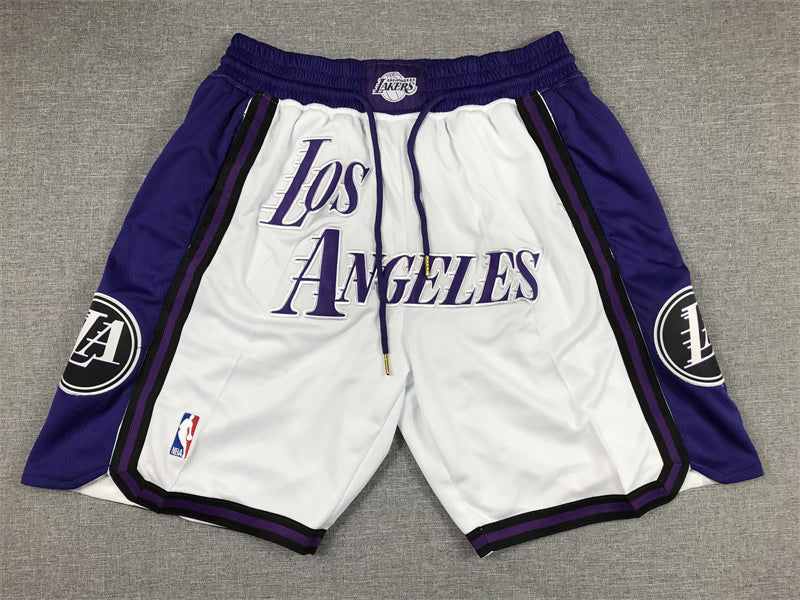 Men's Los Angeles Lakers White 2022/23 Basketball Shorts City Edition