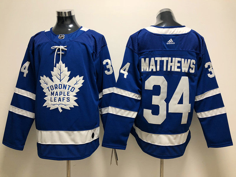 Men's Toronto Maple Leafs Auston Matthews #34 Blue Breakaway Player Jersey