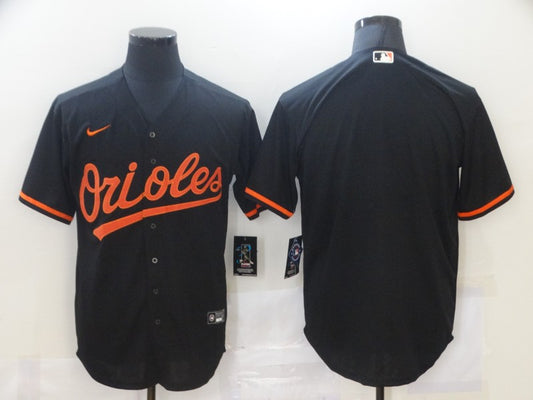 Men's Baltimore Orioles Black Alternate Replica Blank Jersey