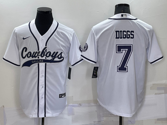 Men's Dallas Cowboys Trevon Diggs #7 White Player Jersey Joint Edition