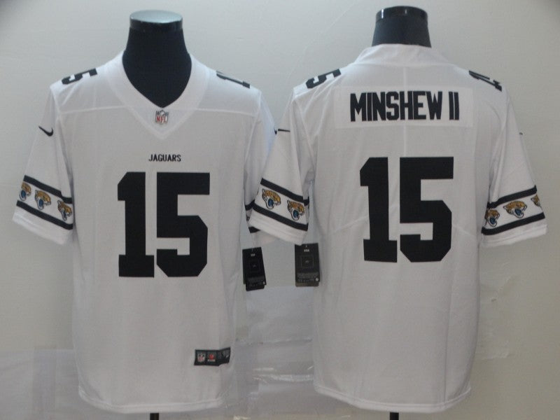 Men's Jacksonville Jaguars Gardner Minshew II #15 White Game Jersey