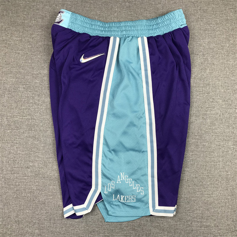 Men's Los Angeles Lakers Purple 2021/22 Basketball Shorts City Edition