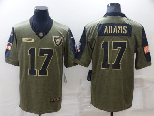 Men's Las Vegas Raiders Davante Adams #17 Brown Player Game Jersey