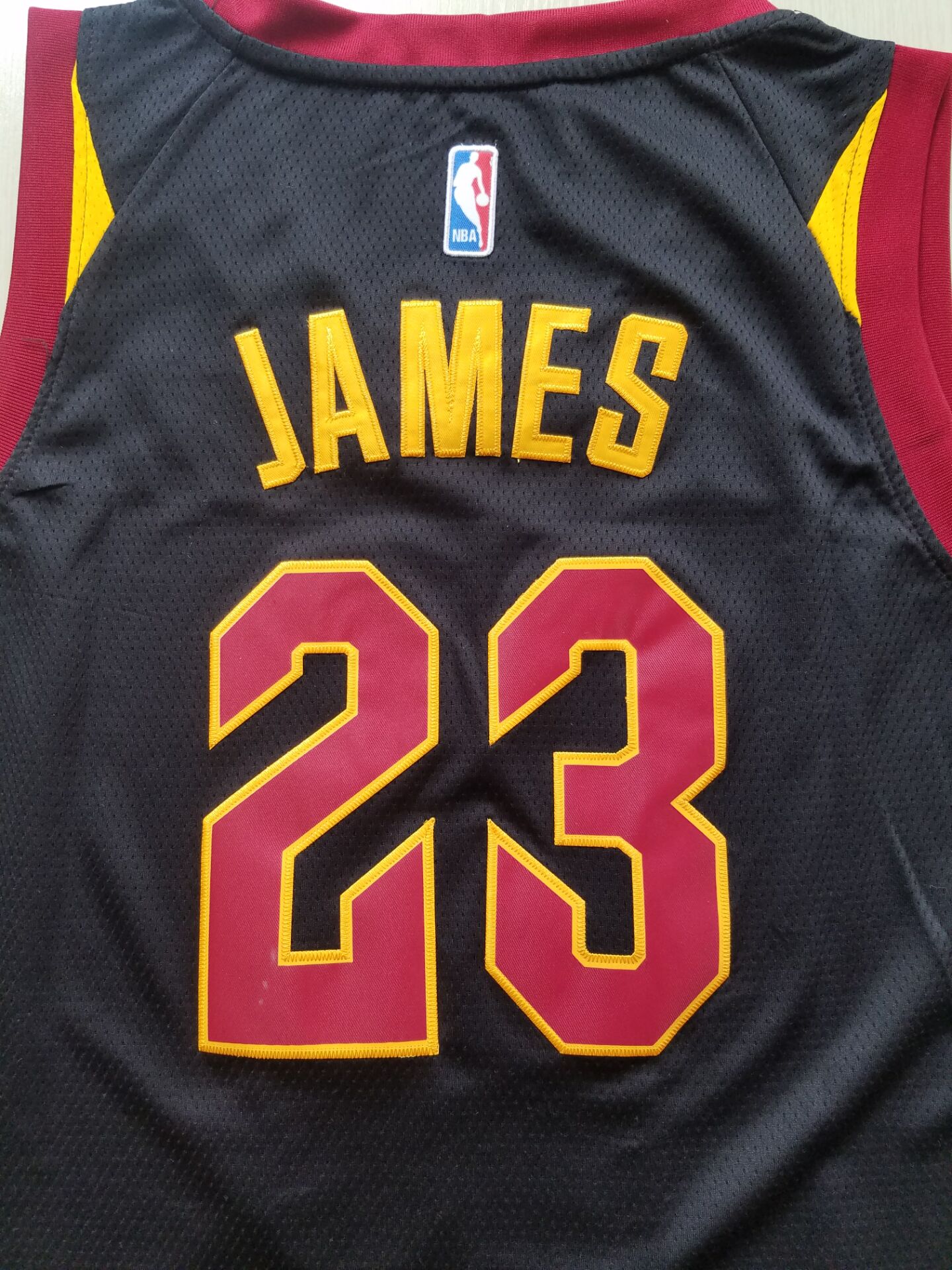 Men's Cleveland Cavaliers LeBron James #23 Black Swingman Player Jersey