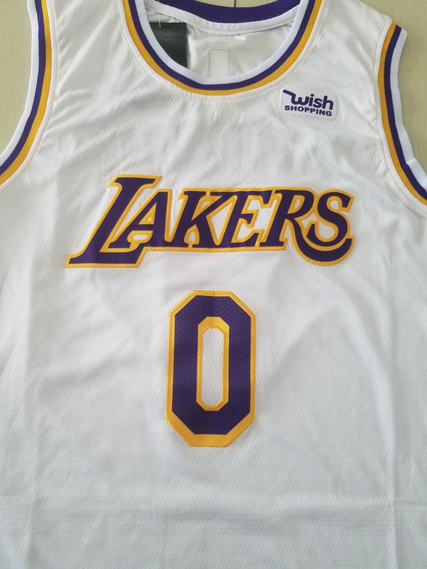 Men's Los Angeles Lakers Russell Westbrook #0 NBA White 2020/21 Swingman Jersey