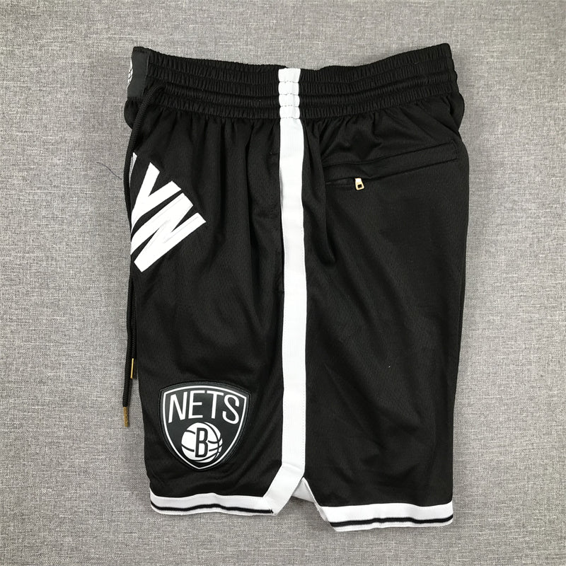 Men's Brooklyn Nets Black Pocket Shorts