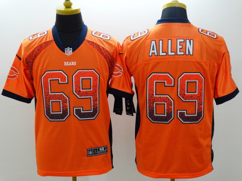 Men's Chicago Bears Jared Allen #69 Orange Game Jersey