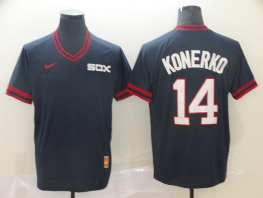 Men's Chicago White Sox Paul Konerko #14 Navy Replica Baseball Jersey