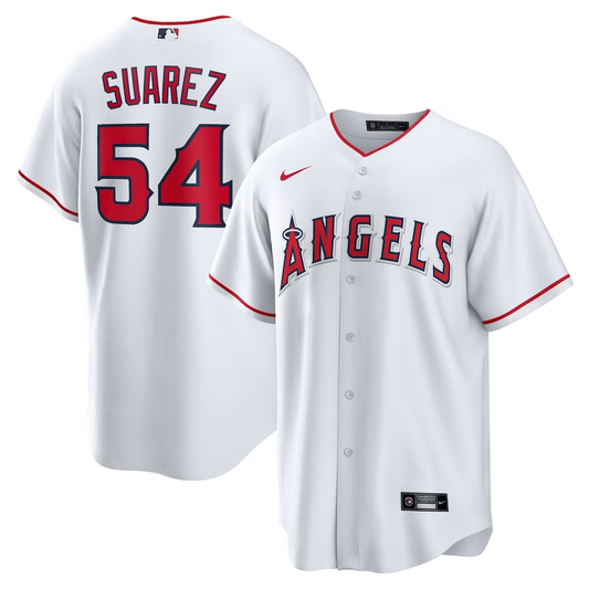 Men's Los Angeles Angels Jos Quijada #54 White Home Replica Player Jersey