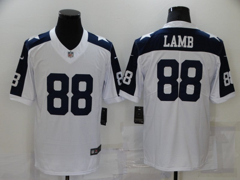 Men's Dallas Cowboys CeeDee Lamb #88 White Player Game Jersey