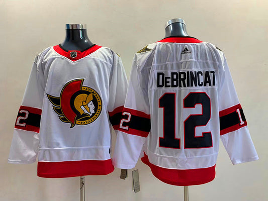 Men's Ottawa Senators Alex DeBrincat #12 White Player Game Jersey