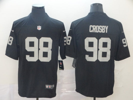 Men's Las Vegas Raiders Maxx Crosby #98 Black Game Player Jersey