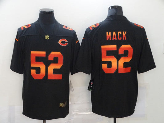 Men's Chicago Bears #52 Khalil Mack Black Game Replica Jersey