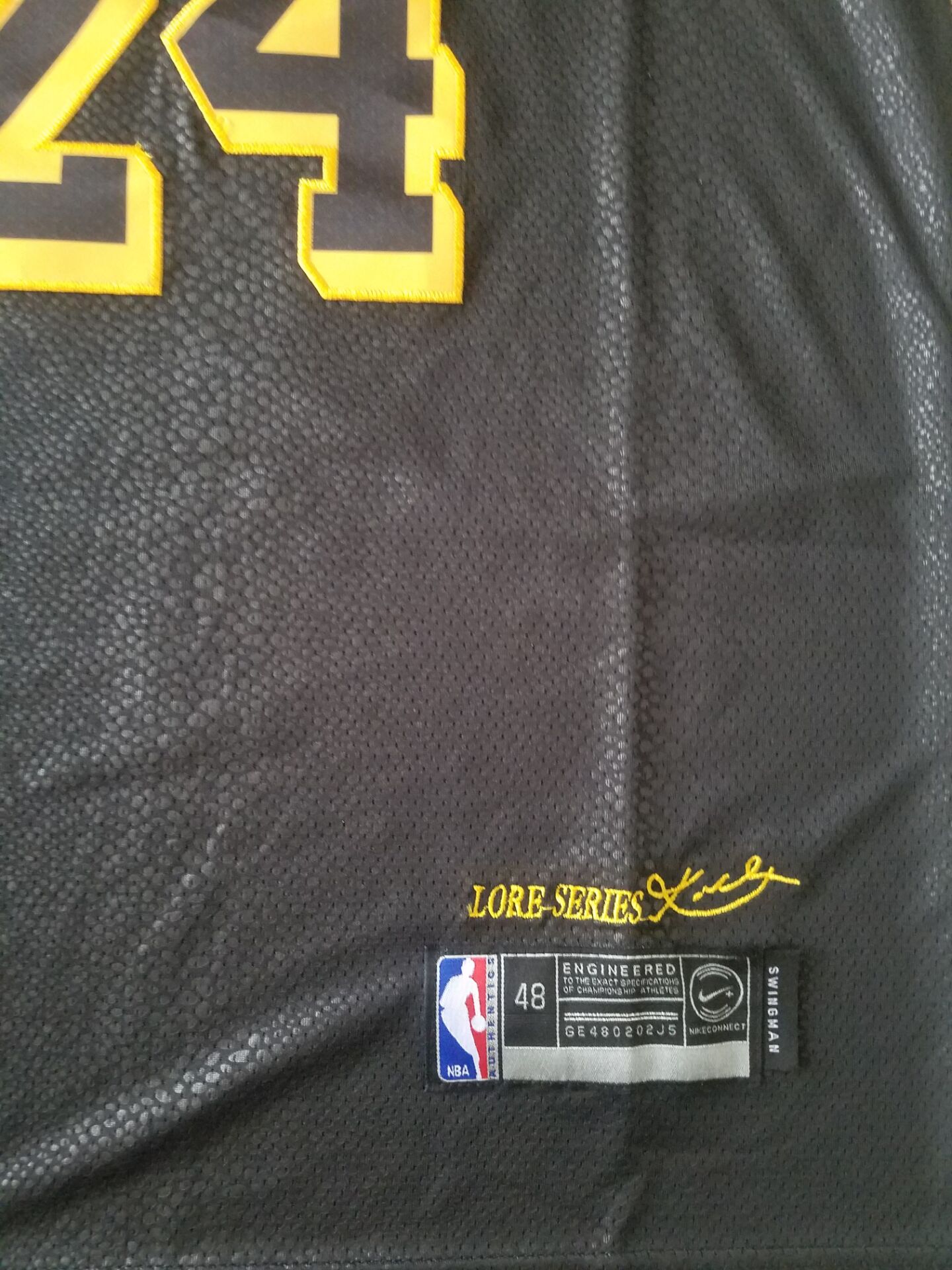 Black mamba Los Angeles Lakers Kobe Bryant #24 Jersey peach heart