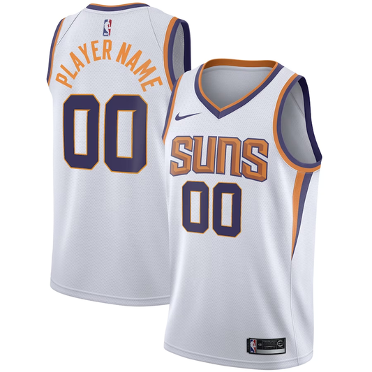 Men's Phoenix Suns White 2020/21 Swingman Custom Jersey - Association Edition