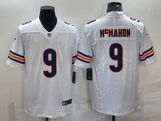 Men's Chicago Bears Jim McMahon #9 White Game Jersey