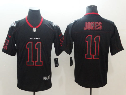 Men's Atlanta Falcons #11 Julio Jones Black Alternate Game Jersey