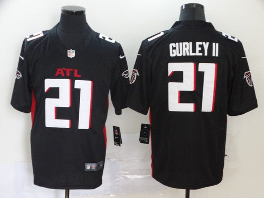 Men's Atlanta Falcons Todd Gurley II #21 Black Game Player Jersey