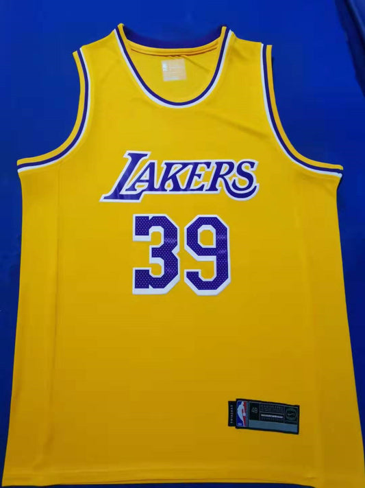 Men's Los Angeles Lakers Dwight Howard #39 NBA Yellow Jersey