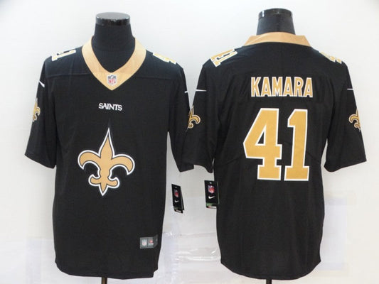 Men's New Orleans Saints #41 Alvin Kamara Black Game Jersey