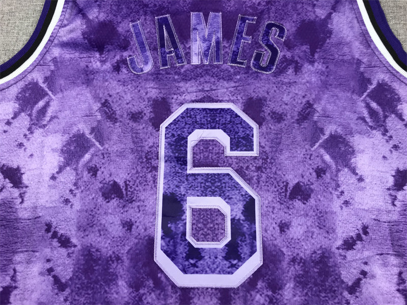 Men's Los Angeles Lakers LeBron James #6 Purple Select Series Swingman Jersey