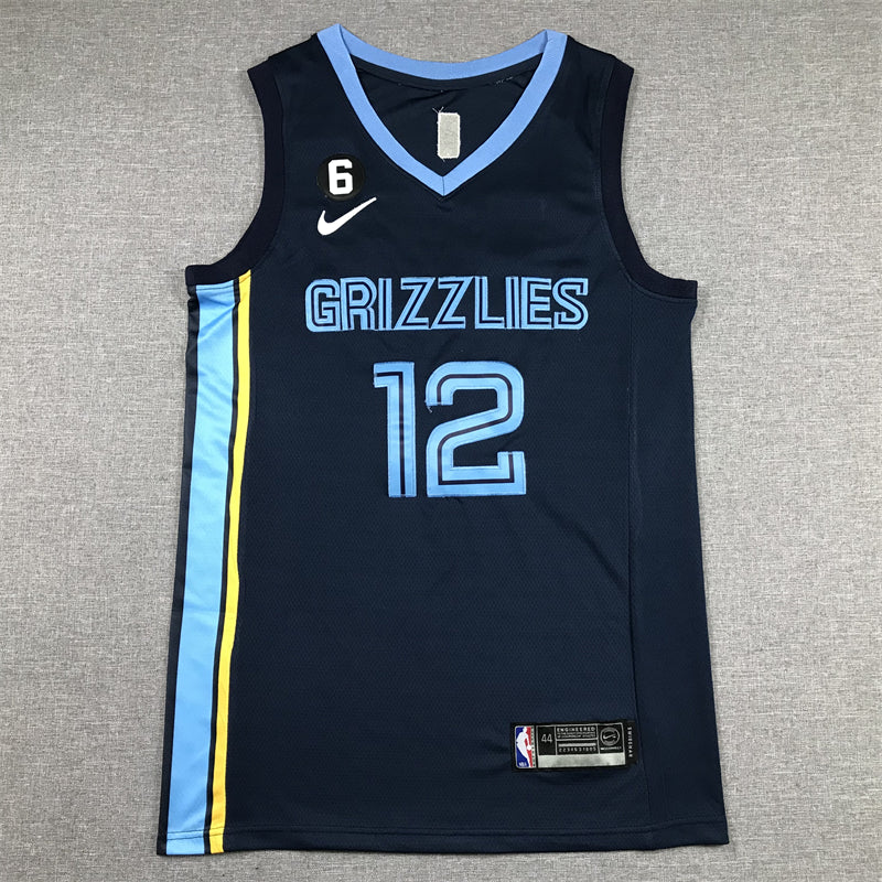 Men's Memphis Grizzlies Ja Morant #12 Navy 2022/23 Swingman Jersey - Icon Edition