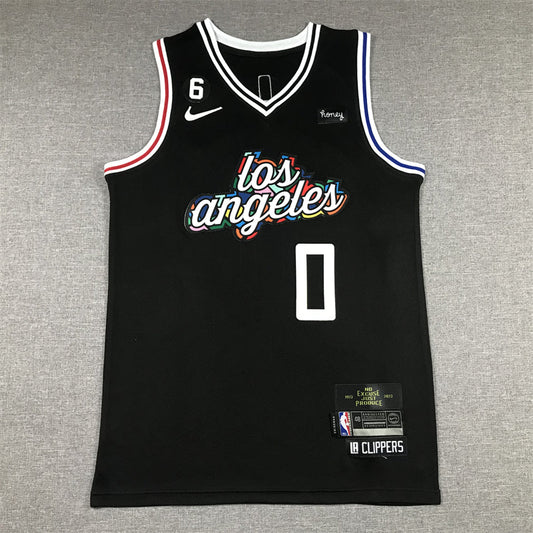 Men's LA Clippers Russell Westbrook #0 Black 2022/23 Fastbreak Jersey - City Edition