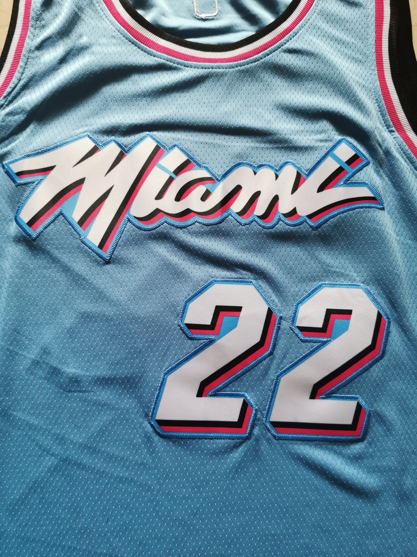 Men's Miami Heat Jimmy Butler #22 Blue Swingman Jersey