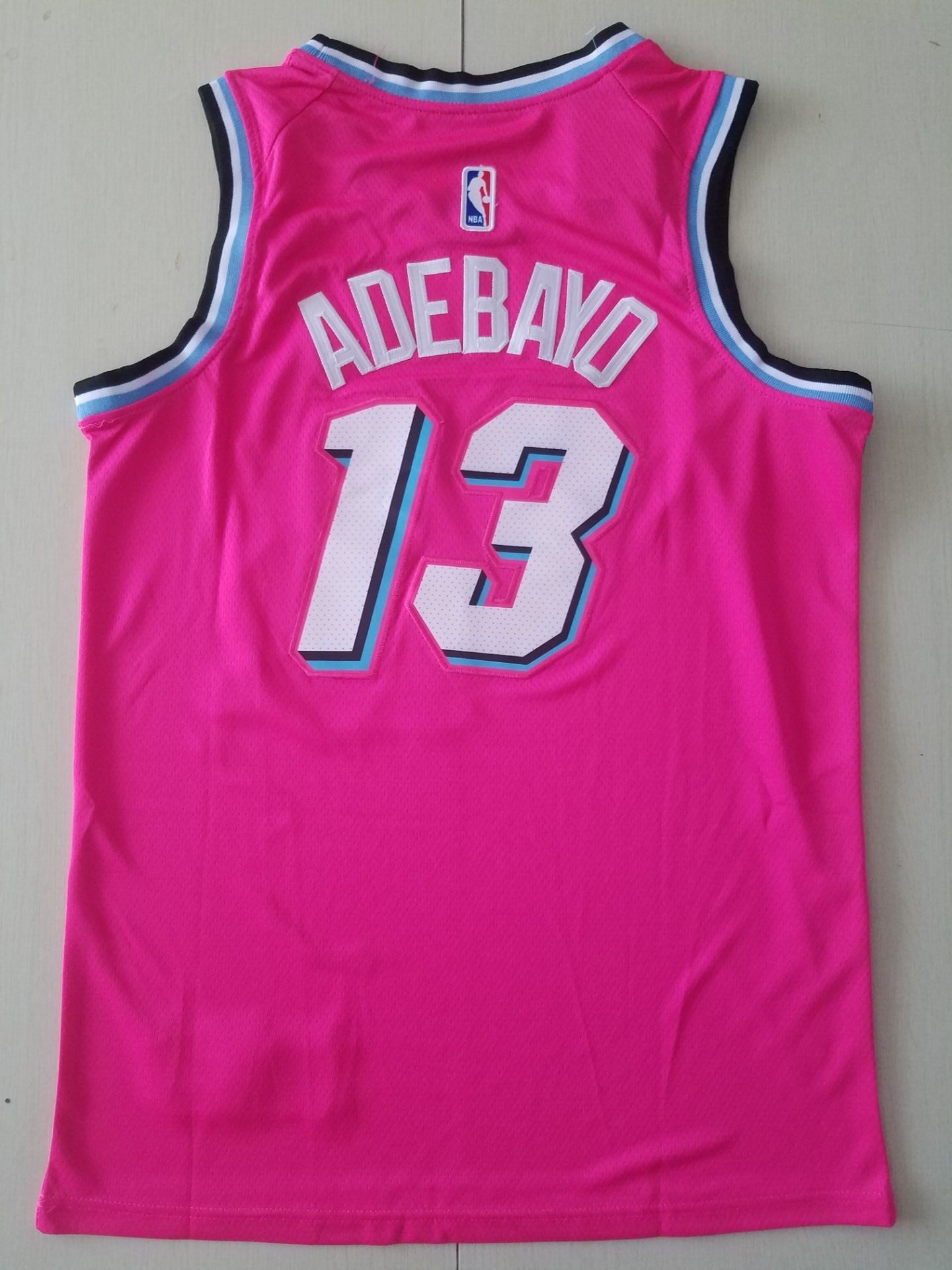 Men's Miami Heat Bam Adebayo #13 Pink Swingman Player Jersey