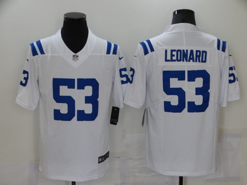 Men's Indianapolis Colts Shaquille Leonard #53 White Game Player Jersey