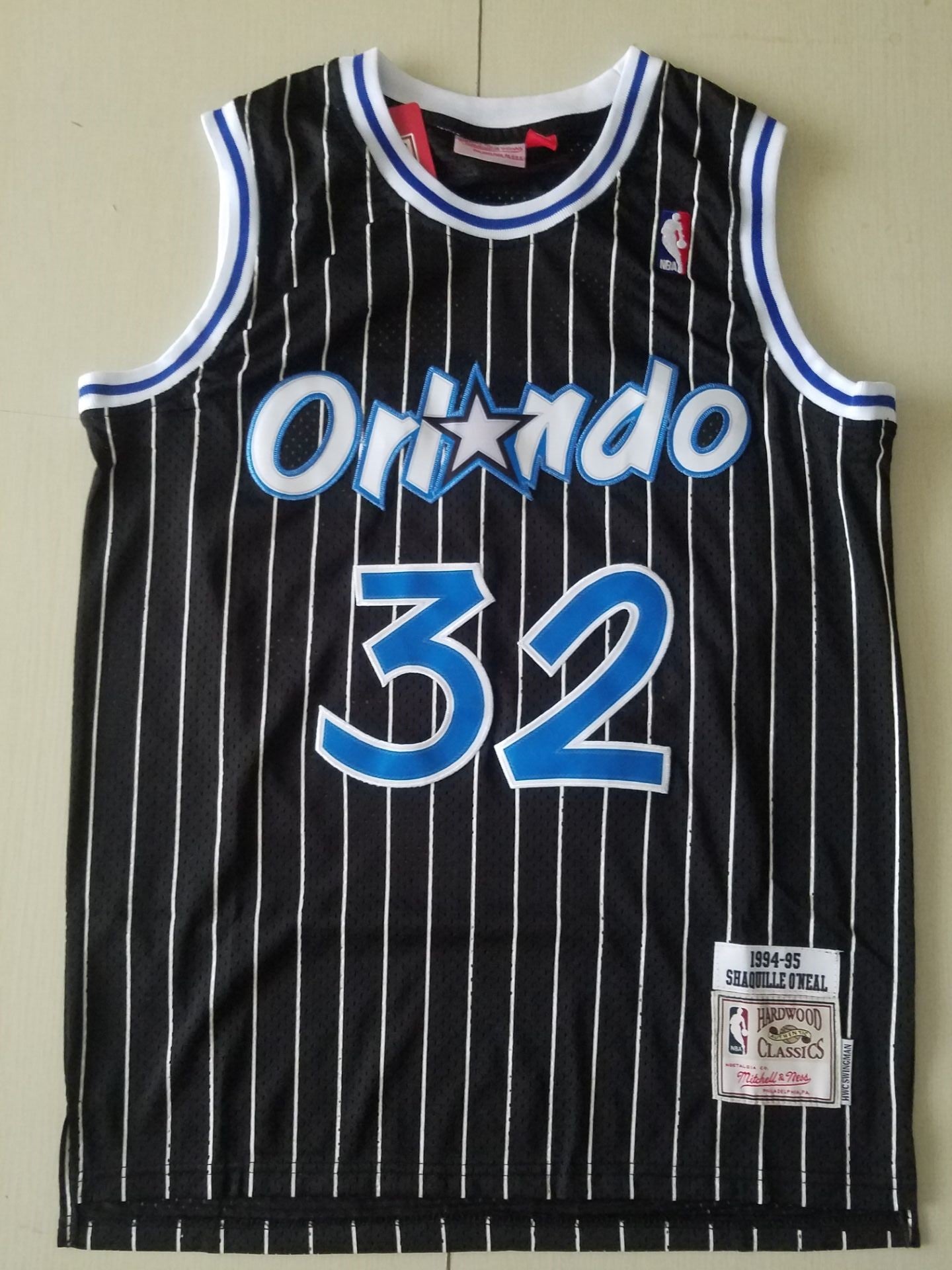 Men's Orlando Magic Shaquille O'Neal Black Classics 1994-95 Swingman Jersey