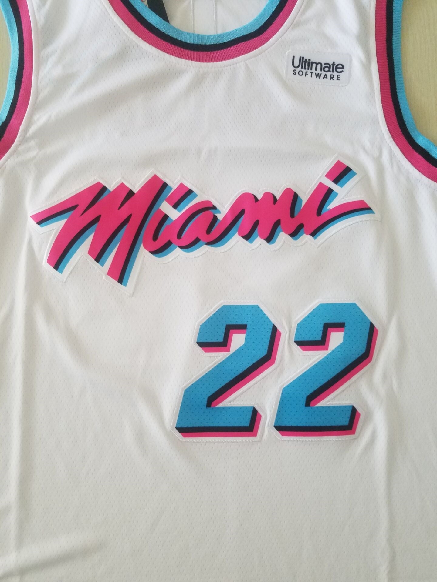 Men's Miami Heat Jimmy Butler #22 NBA White Swingman Jersey