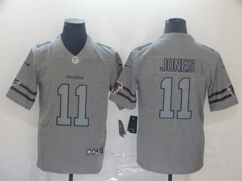 Men's Atlanta Falcons Julio Jones #11 Gray Game Jersey