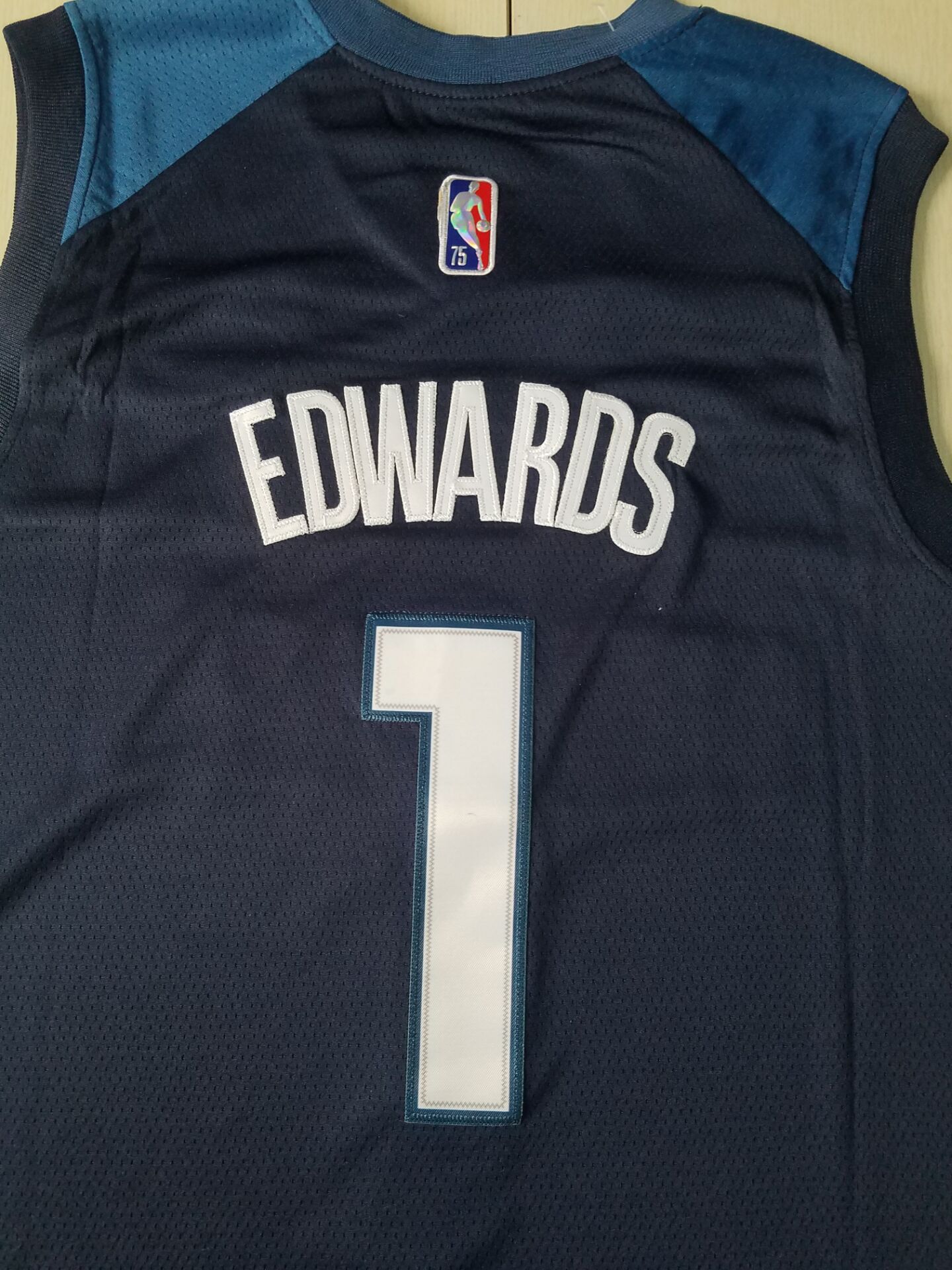 Men's Minnesota Timberwolves Anthony Edwards Navy 2021/22 Swingman Jersey