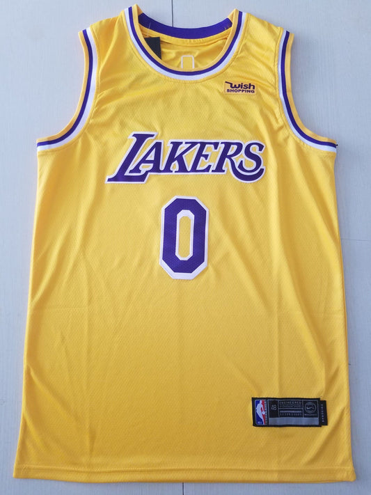 Men's Los Angeles Lakers Russell Westbrook Gold 2020/21 Fast Break Player Jersey