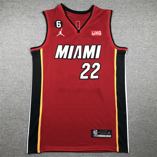 Men's Miami Heat Jimmy Butler #22 NBA Swingman Jersey RED