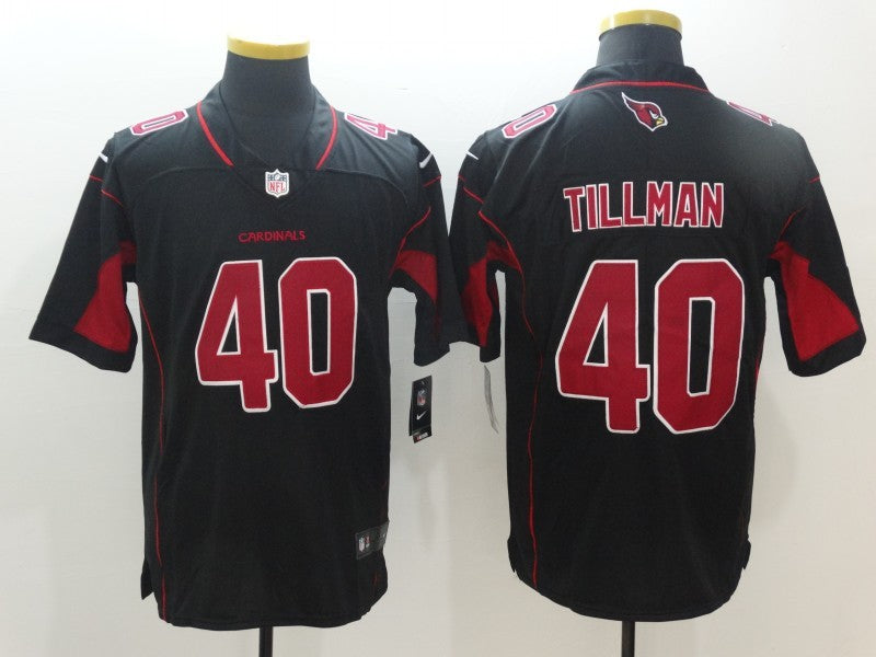 Men's Arizona Cardinals Pat Tillman #40 Black Game Jersey