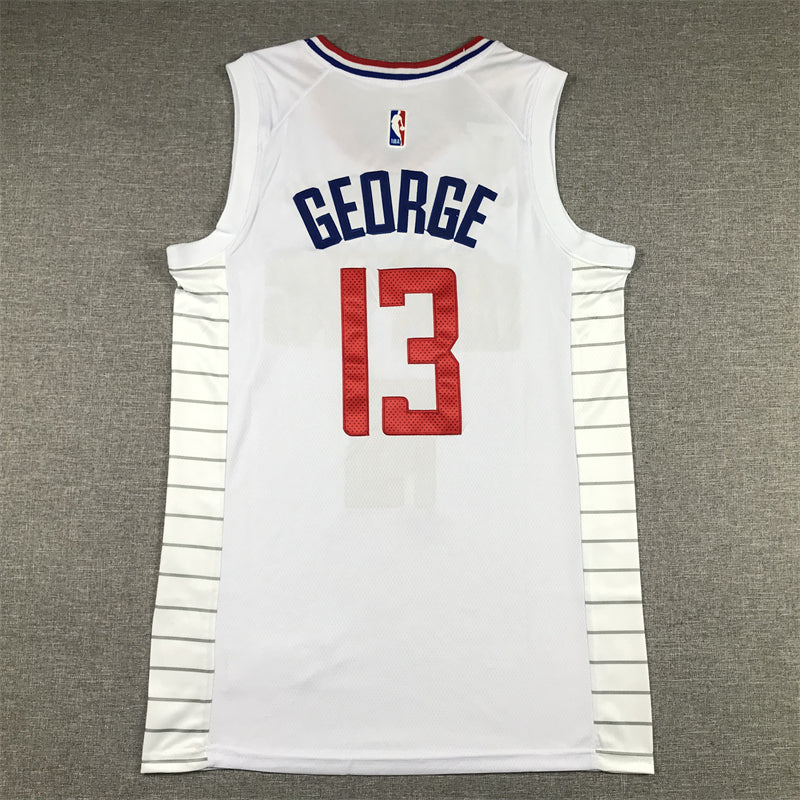 Men's LA Clippers Paul George #13 White 2022/23 Swingman Jersey