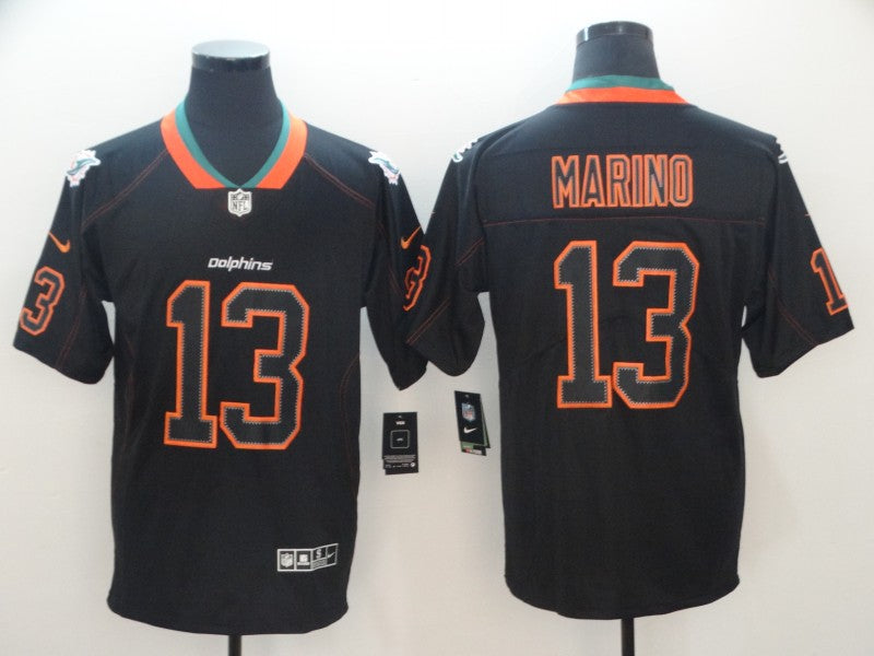 Men's Miami Dolphins Dan Marino #13 Black Team Game Jersey