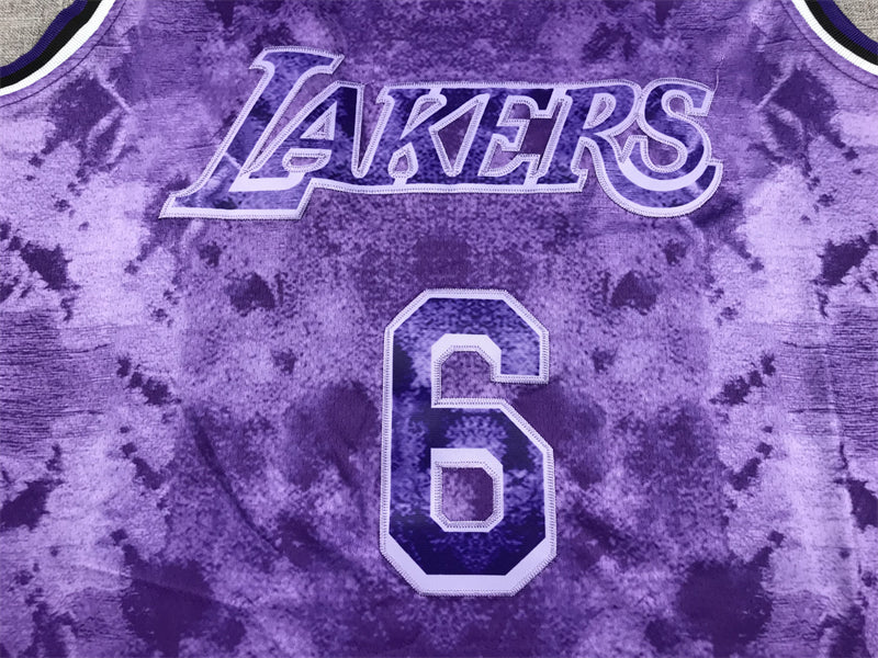 Men's Los Angeles Lakers LeBron James #6 Purple Select Series Swingman Jersey