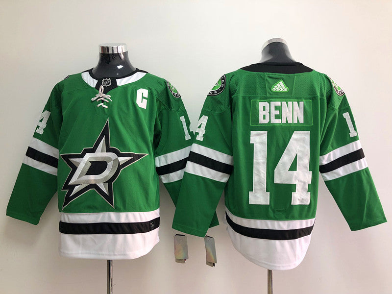 Men's Dallas Stars Jamie Benn #14 Kelly Green Home Breakaway Player Jersey