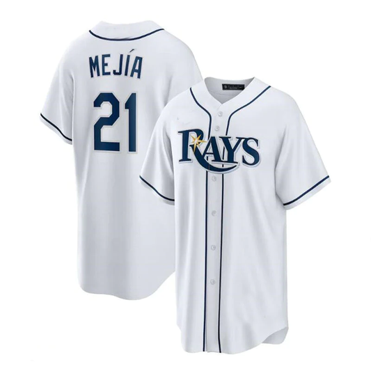 Men's Tampa Bay Rays Francisco Mejia #21 White Home Replica Player Jersey